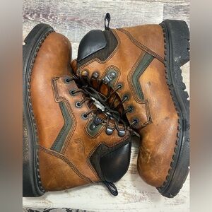 Red Wing 2226 Dyna Force Steel Toe Leather Work Boots Brown SZ 7 D
